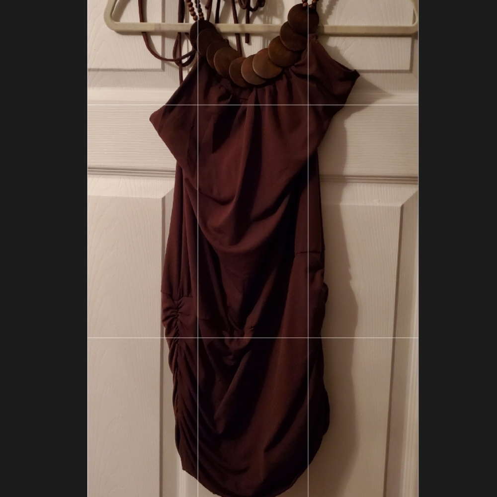 Party Mini Dress / Halter / M